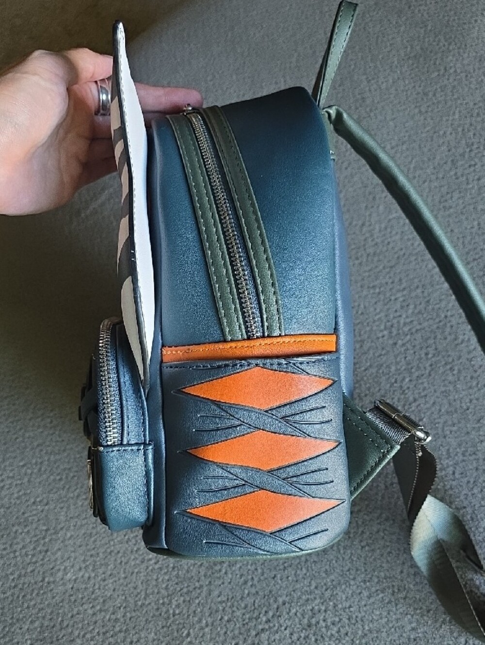 Loungefly Star Wars Ahsoka Tano Mini Backpack - Orange, White, Black, Gold - Picture 3 of 11